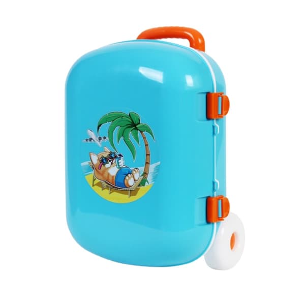 Lasten matkalaukku lukittava pyörille Holiday Graphics mukava kahva 6108