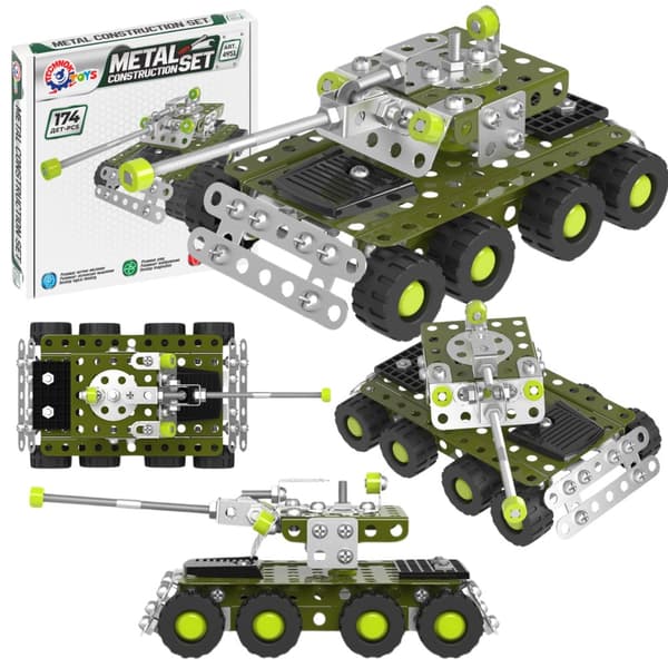 Metal Military Tank Construction Kit Constructor 174 Elements
