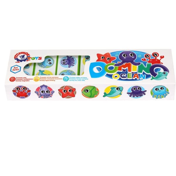 Family Logic Game Domino Ocean Sea Animals Stacking Blocks 3299