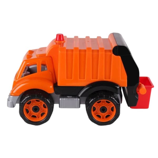 STOR BIL ORANGE SOPBUCK RÖRLIGA DELAR LYFTBEHÅLLARE