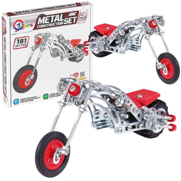 Metal motorcykel byggesæt til at samle Constructor Motor4807