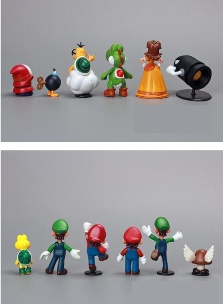 Super Mario 18 Pack Figures Christmas Gifts