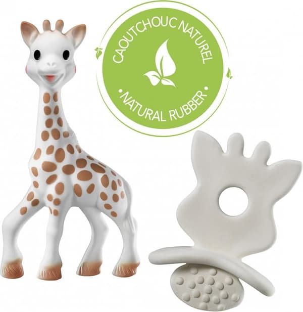 Sæt: Sophie the Giraffe + So Pure Soother Teether