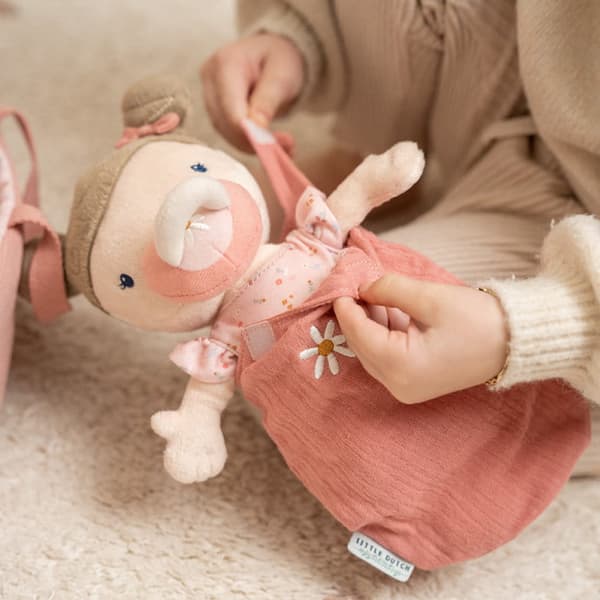 Baby Rosa nukke 26 cm, Little Dutch