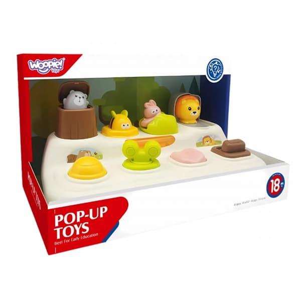 Pædagogisk legetøj POP-UP Pop-up Zoo Dyr, Woopie Baby