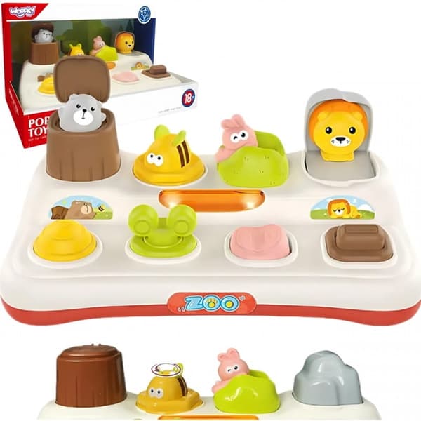 Pædagogisk legetøj POP-UP Pop-up Zoo Dyr, Woopie Baby