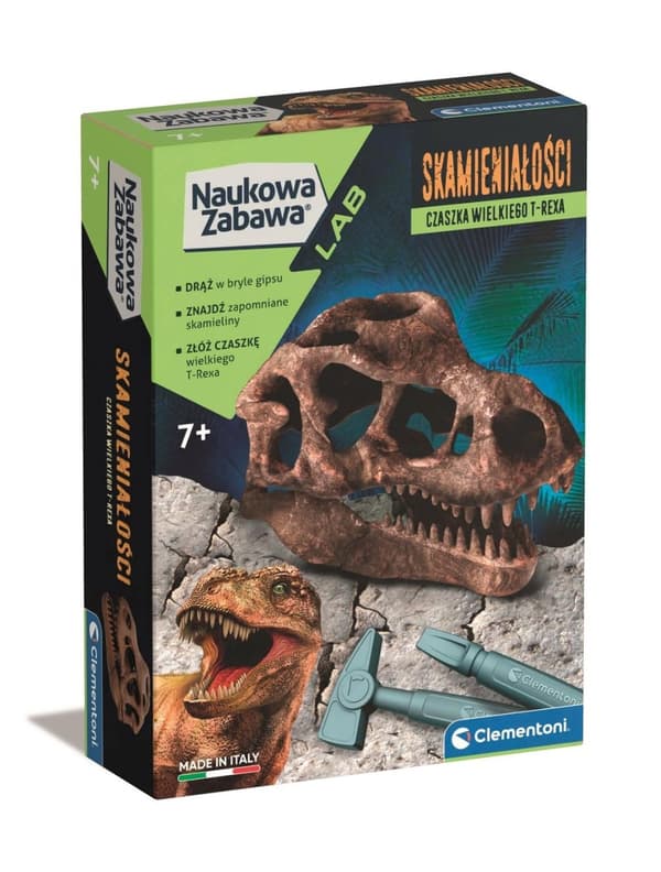 Science Fun Fossils T-Rex Skull Clementoni 7+