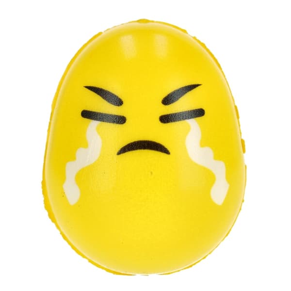 Antistressboll Ägg Emoticons 6cm Mega Creative