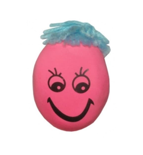 Squishy ansikte med hår 8cm Swede
