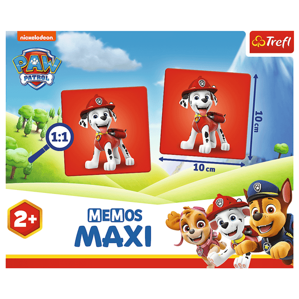 Hukommelsesspil Memos Maxi Paw Patrol Trefl 2+