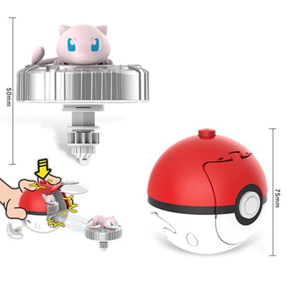 Ægte Lingdong Pokemon Gyro Legetøj til børns Fantasy Pikachu Charmander Pull Cord Battle Spinning Combat komplet sæt gaver