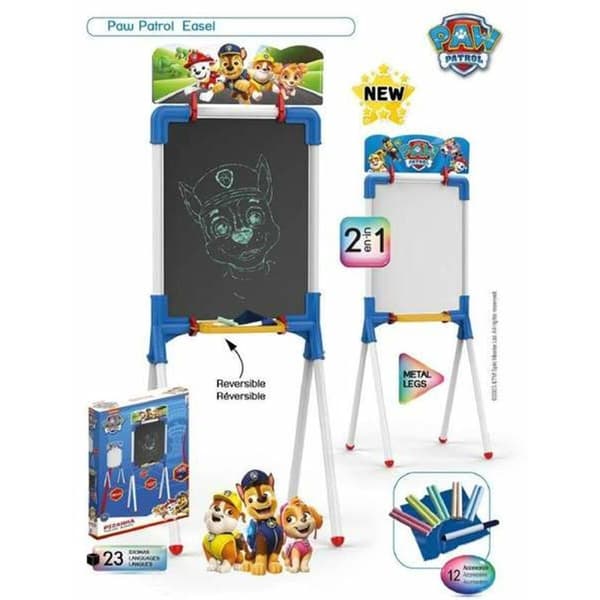 Tvåsidig skrivtavla The Paw Patrol 37 x 32 x 98 cm