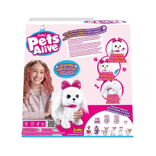 Interaktiv hund Lil Paw Paw Puppy Pets Alive 30 x 18 x 30 cm