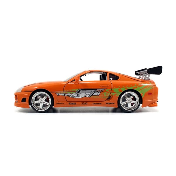 Playset Fast & Furious Brian & Toyota Supra 2 Delar