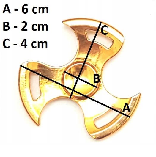Handspinner metall trippelpropeller MIX Metall