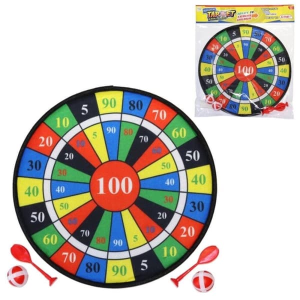 DART VELCRO SPILSIKKER DARTSKIVE