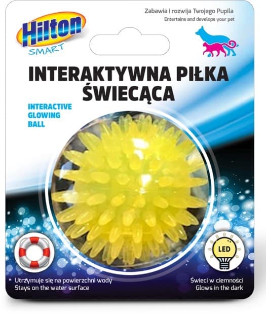 HILTON Älykäs interaktiivinen hohtava pallo 5 cm kissalle/koiralle