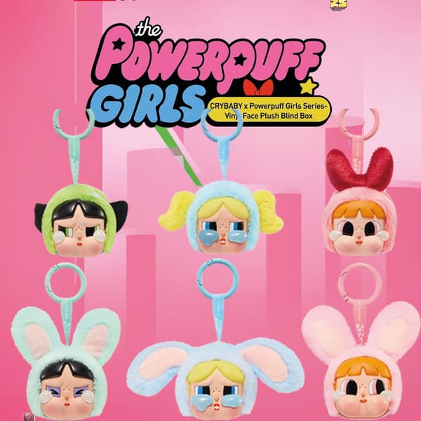 Pop Mart CRYBABY × Powerpuff Girls Plush Box