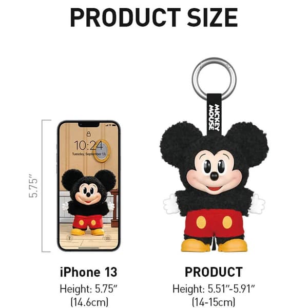 Pop Mart Labubu Mickey Family Keychain Series