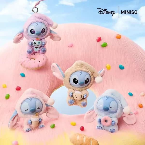 Pop Mart Labubu Stitch Sleep Snack Series