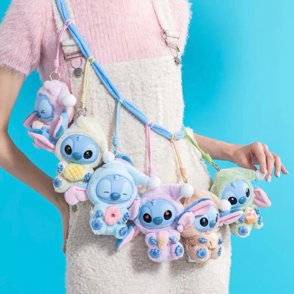 Pop Mart Labubu Stitch Sleep Snack Series