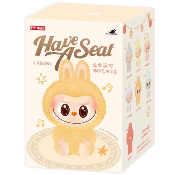 1 st POP MART Labubu 2.0 The Monsters Macaron Blind Box Plyschfigur (slumpad färg, 17 cm, generation 2, 1-pack)