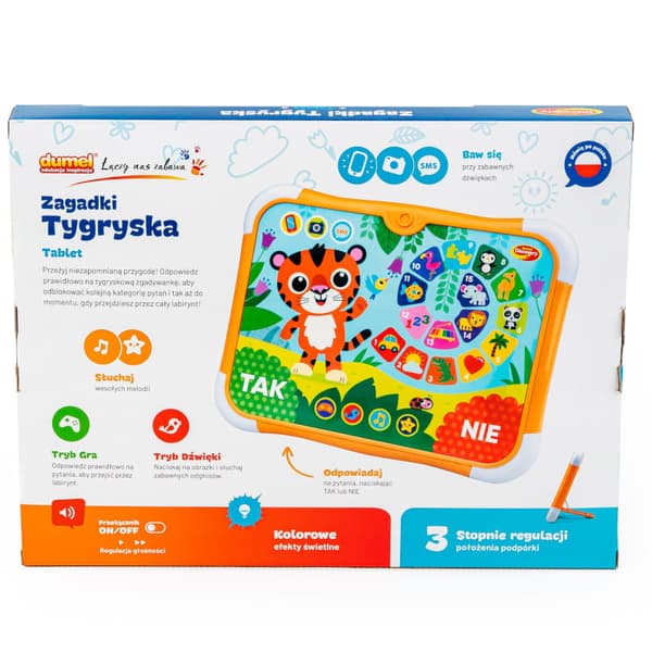 Interaktive legetøjstabletpuslespil Tigerdyret, Dumel Discovery