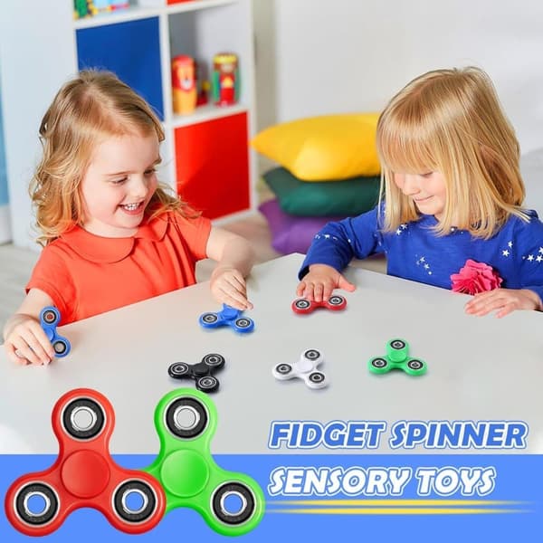 OBOSOE Fidget Spinners Legetøj, Sensorisk Hånd Fidget, Tri-Spinner Finger Fidget Spinner, Angst- og afstressende legetøj til børn og voksne