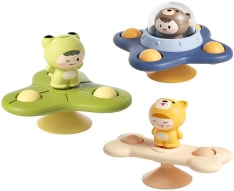 OBOSOE 3-Pack - Fidget Spinner imukupilla lapsille - Pyörivä lelu