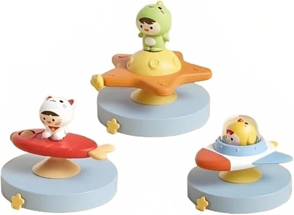 OBOSOE 3-Pack - Fidget Spinner imukupilla lapsille - Pyörivä lelu Style2