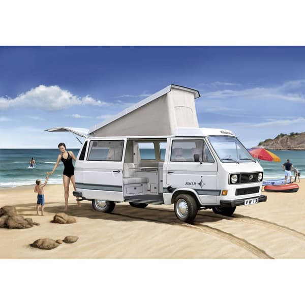 Revell 07344 Volkswagen T3 Camper Bilmodell byggsats 1:25