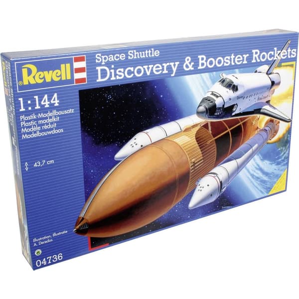 Revell 04736 Space Shuttle Discovery & Booster Rymdfärd byggsats 1:144