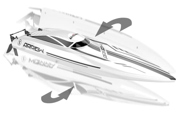 UDI Arrow RC Boat - Vit 2.4 GHz