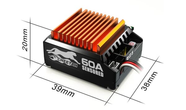 SkyRC Cheetah 1/10 BL Sensor sæt 2590KV 13.5T