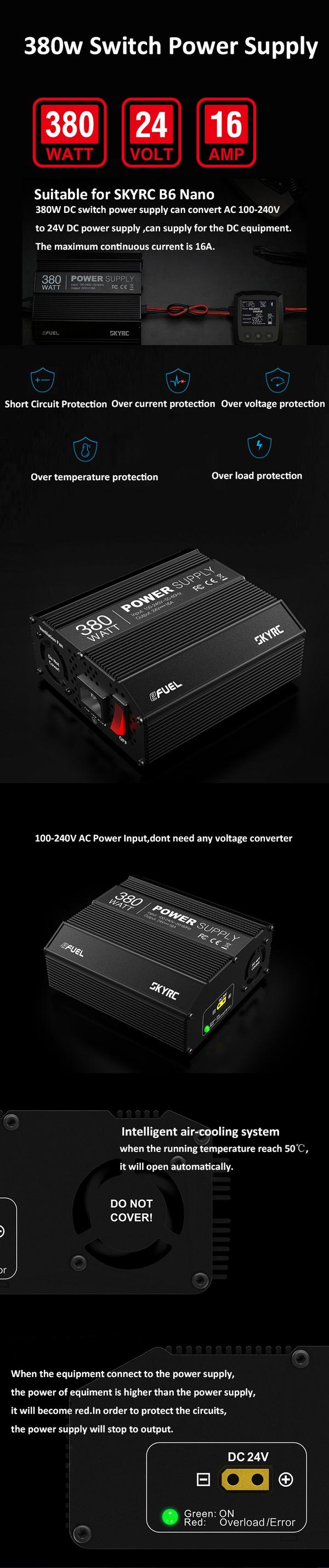 SkyRC eFuel PowerSupply 16A / 380W