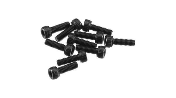 AXA0023 M2.6x8mm Huehoved (Sort) (10 stk)