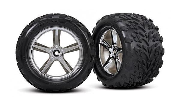 TRX-5374 Revo Gemini tires and rims 2pcs 14mm hex