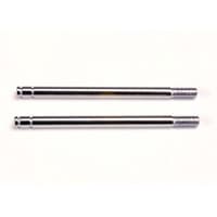 TRX-1664 Shock shafts, steel, chrome finish (long)