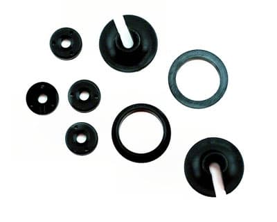 TRX-3768 Spring retainers, upper & lower (2)/ pist