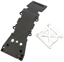 TRX-4937A Skidplate, front plastic (grey)/ stai