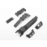 TRX-7037 Skidplate set, front (1)/ rear (1)/ tran
