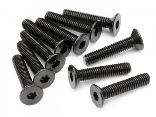 HPI-Z085 Flat Head Skrue M3x15mm - 10 stk