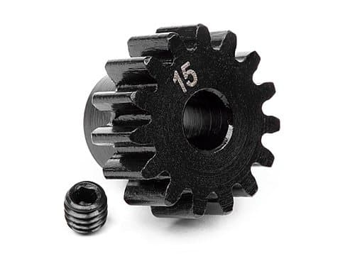 HPI-100914 Pinion Gear 15 Tand 1m / 5mm axel