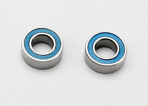 TRX-7019 Ball bearings, blue rubber sealed (4x8x3