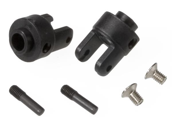 TRX-4628R Differential output yokes, black (2)