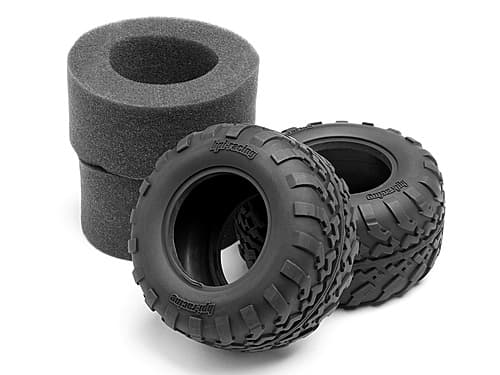 HPI -105282 GT2 Däck D-förening (2.2in / 109x57mm)