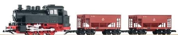 PIKO Tog G-startsett - BR80 m. godsvogner