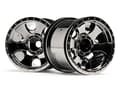 Miniatyrbilde 1 av 2: HPI-105280 Warlock Wheel Black Chrome