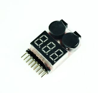Buzzer 2s-8s LiPo Alarm & Spændings Tester
