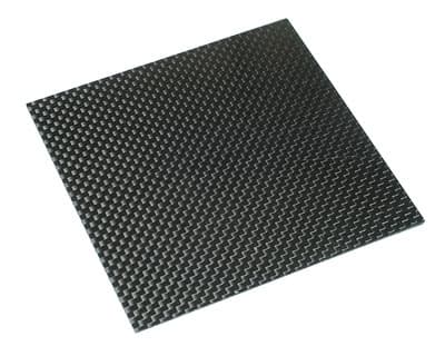 Karbonplade 250x400x1.0mm - Bronto